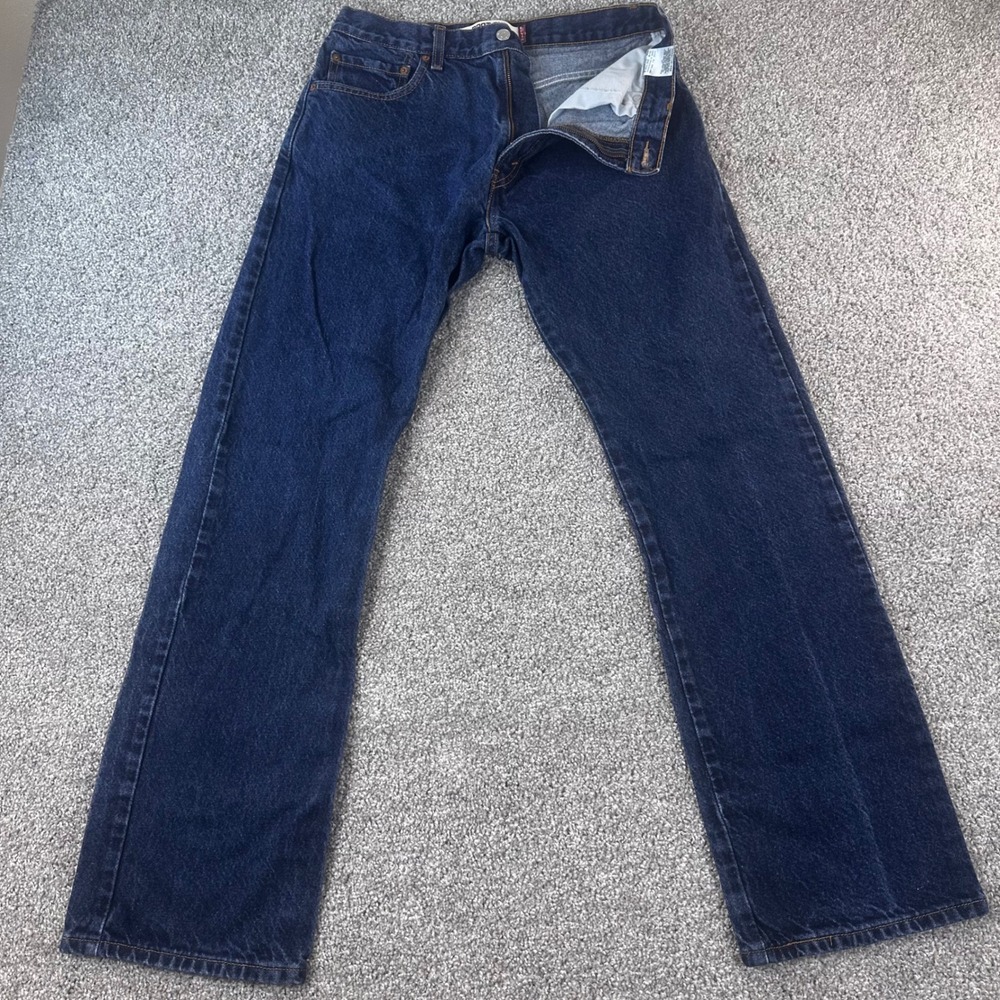 Levis 517 Boot Cut Jeans Mens 31x32 (Actual) Dark Wash Cotton Western Rugged